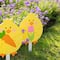 Glitzhome&#xAE; 15&#x22; Set of 3 Easter Wooden Chick Pick or Yard Stake